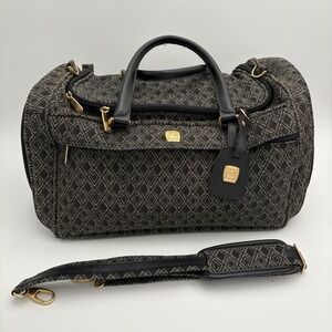 Vintage Pegasus Carry On Weekender Travel Bag Black Strap